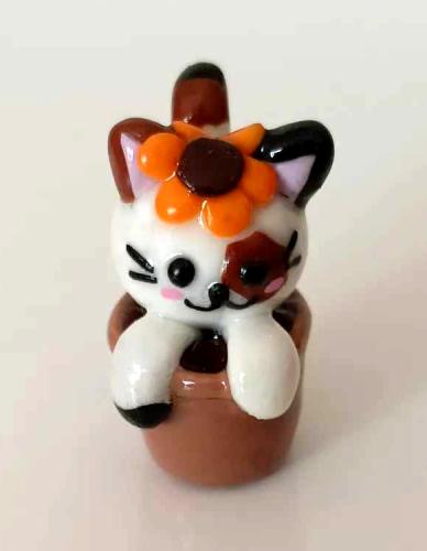 Kawaii Sunflower Cat