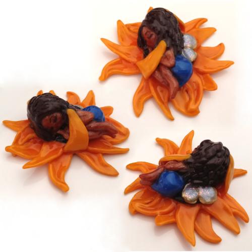 Sleeping Fairy in Sunflower